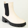 Madison Ladies Fashion Gusset Boot - Beige