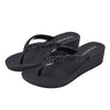 Holster Alora Wedge Thong Sandals - Black-Holster-Buy shoes online