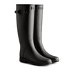 Hunter Refined Tall Stripe Boot - Black-Hunter-Buy shoes online