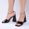 Madison Addison Ankle Chain Sandals - Black-Madison Heart of New York-Buy shoes online