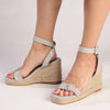 Madison Annabella Espadrille Wedge - Grey-Madison Heart of New York-Buy shoes online