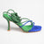 Madison Aspen Ankle Wrap Sandal - Green/Cobalt-Madison Heart of New York-Buy shoes online