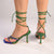 Madison Aspen Ankle Wrap Sandal - Green/Cobalt-Madison Heart of New York-Buy shoes online