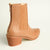 Madison Bekki Back Zip Block Heel Boot - Taupe-Madison Heart of New York-Buy shoes online