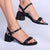 Madison Bessie Low Block Sandal - Black-Madison Heart of New York-Buy shoes online