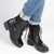 Madison Bex Combat Ankle Boots - Black-Madison Heart of New York-Buy shoes online