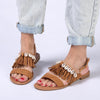 Madison Carter Fringe Sandals - Camel-Madison Heart of New York-Buy shoes online