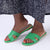 Madison Charity Cut Out Sandals - Green-Madison Heart of New York-Buy shoes online