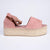 Madison Clarke Open Toe Espadrille Platforms - Blush-Madison Heart of New York-Buy shoes online
