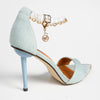 Madison Dellish Ankle Chain Sandals - Denim-Madison Heart of New York-Buy shoes online