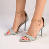 Madison Dellish Ankle Chain Sandals - Denim-Madison Heart of New York-Buy shoes online