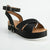 Madison Kali Cross Strap Sandal - Black-Madison Heart of New York-Buy shoes online