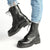 Madison Kiki Chunky Military Boot - Black-Madison Heart of New York-Buy shoes online