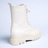 Madison Kiki Chunky Military Boot - White-Madison Heart of New York-Buy shoes online