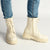 Madison Kiki Chunky Military Boot - White-Madison Heart of New York-Buy shoes online