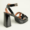 Madison Lesi Platform Block Heel - Black-Madison Heart of New York-Buy shoes online