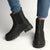 Madison Rachel Chunky Fashion Boot - Black-Madison Heart of New York-Buy shoes online