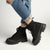 Madison Tiana Canvas Boot - Black-Madison Heart of New York-Buy shoes online