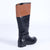 Madison Vienna Two Tone Rider Boot - Black/Tan-Madison Heart of New York-Buy shoes online