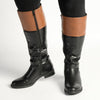 Madison Vienna Two Tone Rider Boot - Black/Tan-Madison Heart of New York-Buy shoes online