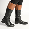 Madison Vienna Two Tone Rider Boot - Black/Tan-Madison Heart of New York-Buy shoes online