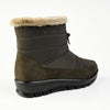 Pierre Cardin Tanya Nylon Fur Collar Boot - Khaki-Pierre Cardin-Buy shoes online